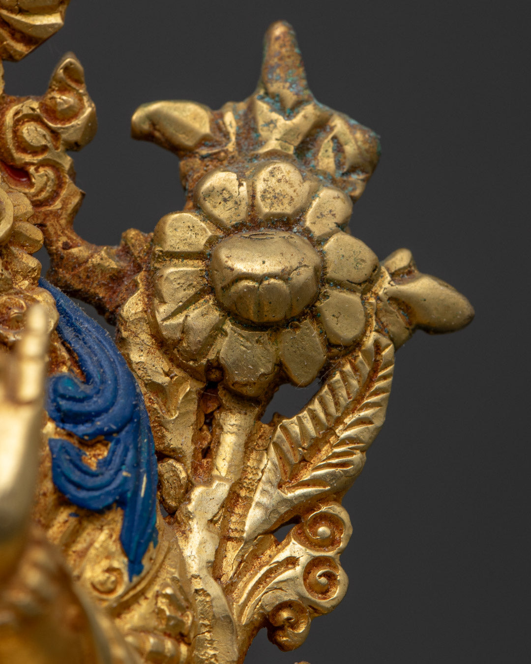 White Tara Statue | Handcrafted 24K Gold-Plated Copper