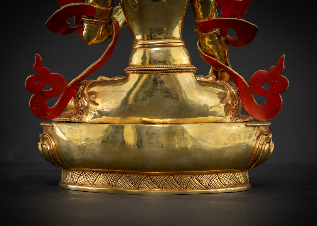 Buddhist White Tara Statue | Handcrafted in Nepal