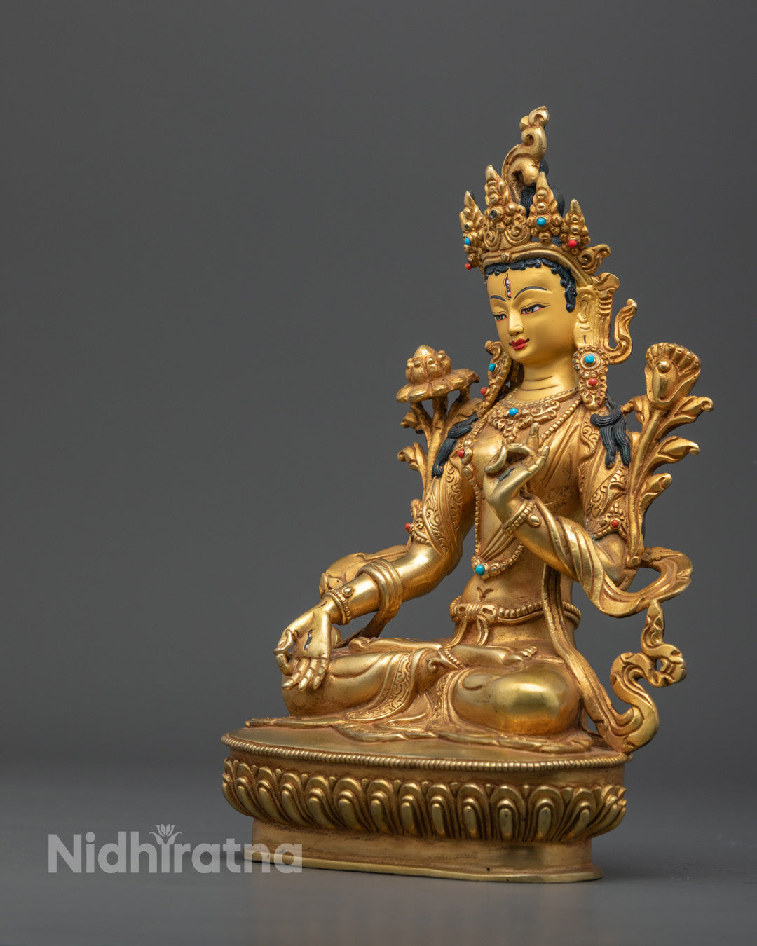 White Tara Statue: Buddhist Goddess of Compassion