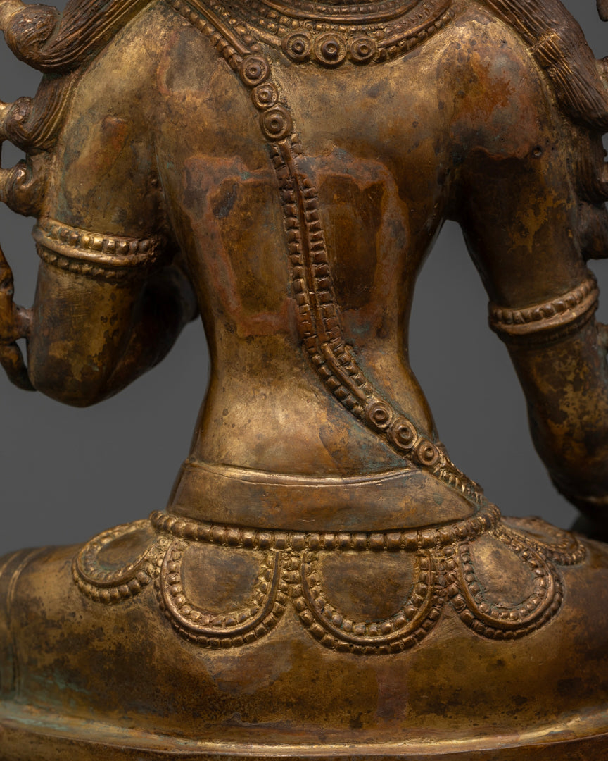 Antique White Tara Statue | Sacred Art