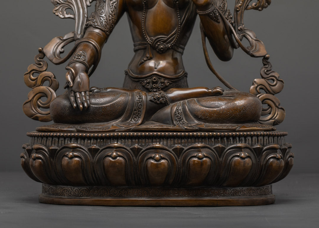White Tara Statue | Handmade Goddess of Compassion