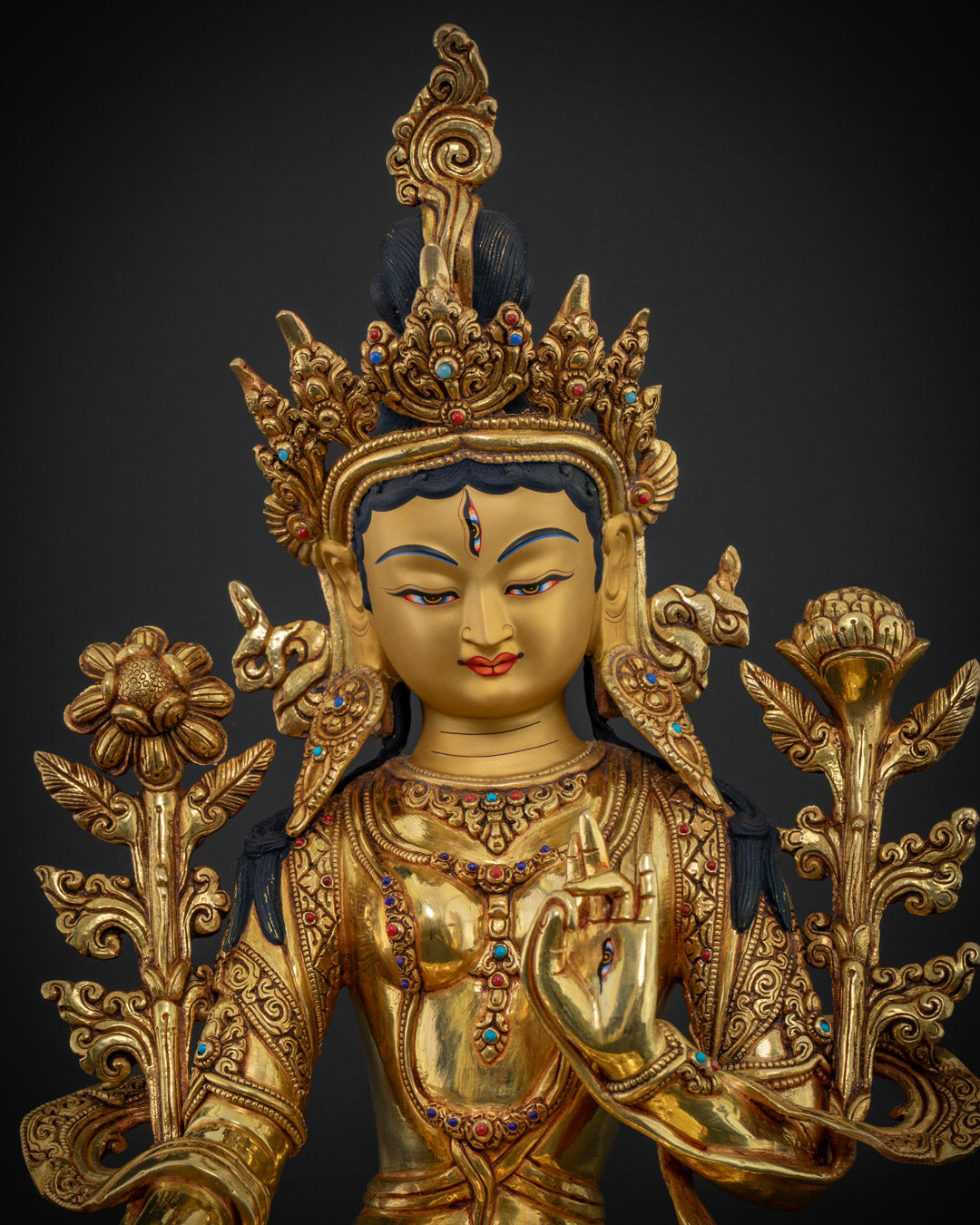 Buddhist White Tara Statue | Handcrafted in Nepal
