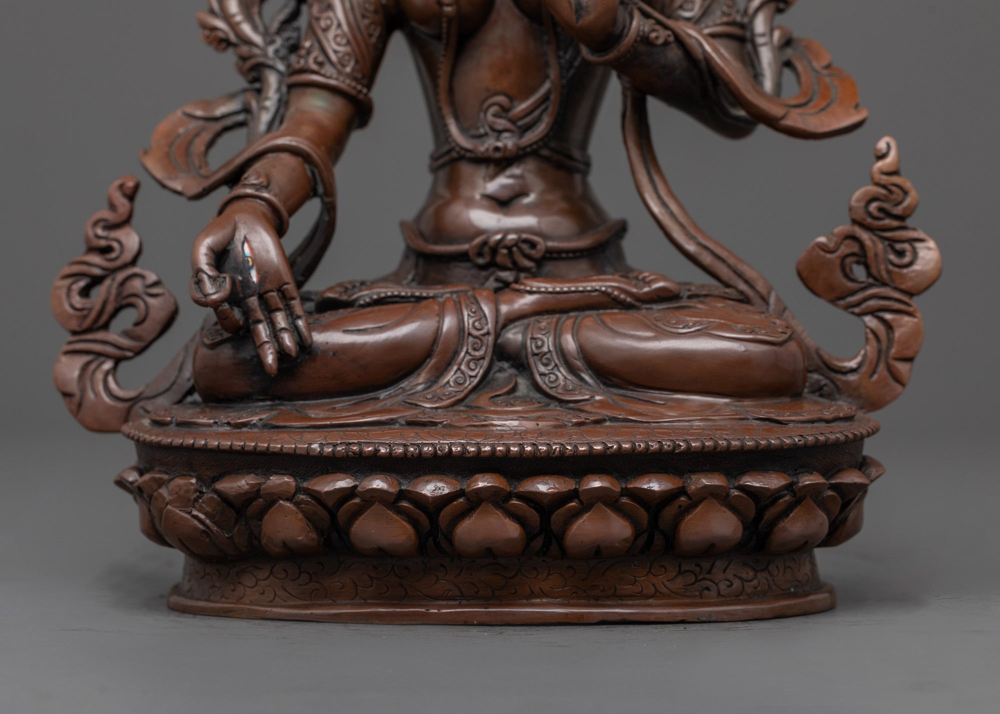 Handcrafted White Tara Statue | The Seven-Eyed Goddess