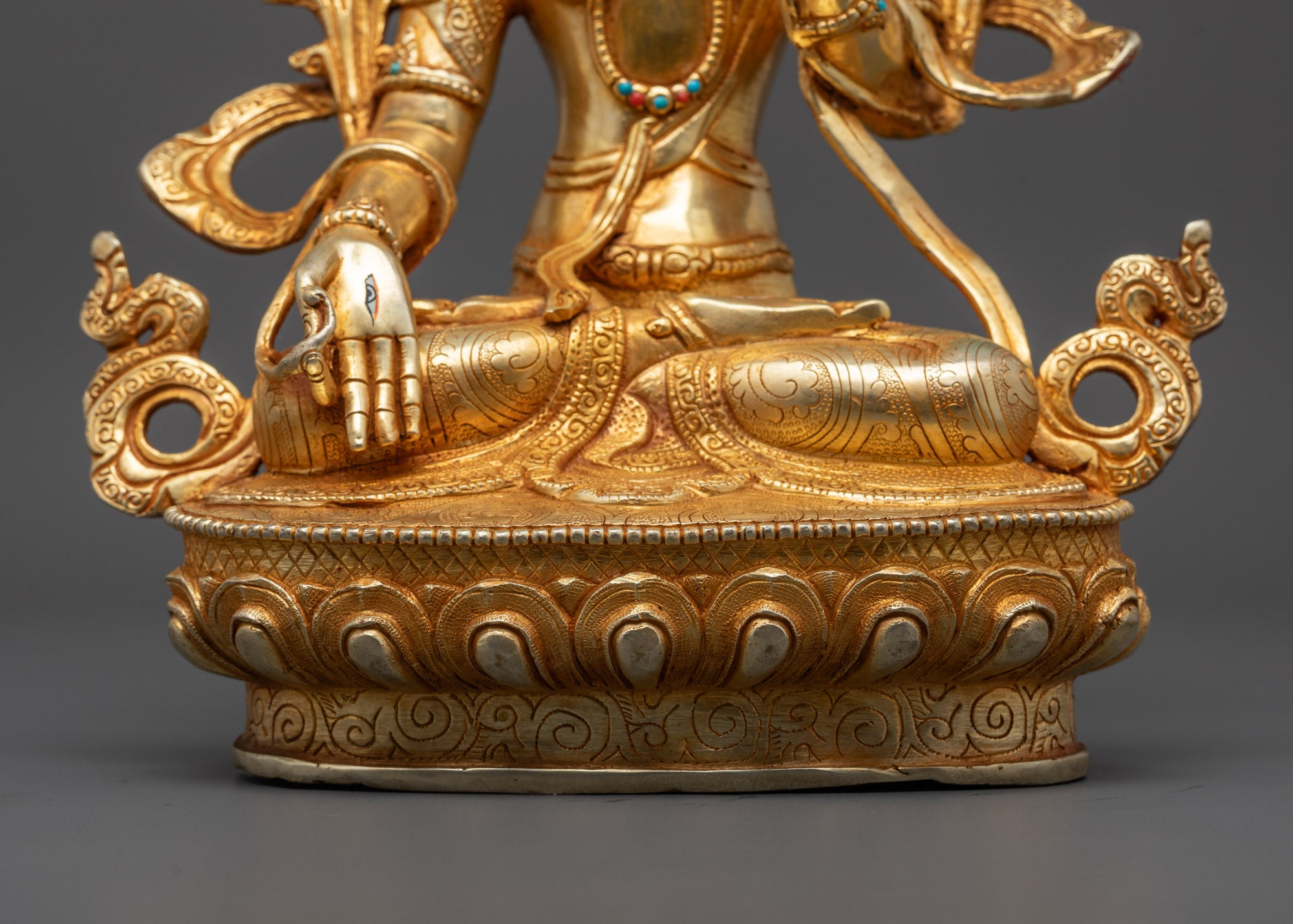 Nepalese White Tara Statue | Artisan Crafted with Consecration Chamber