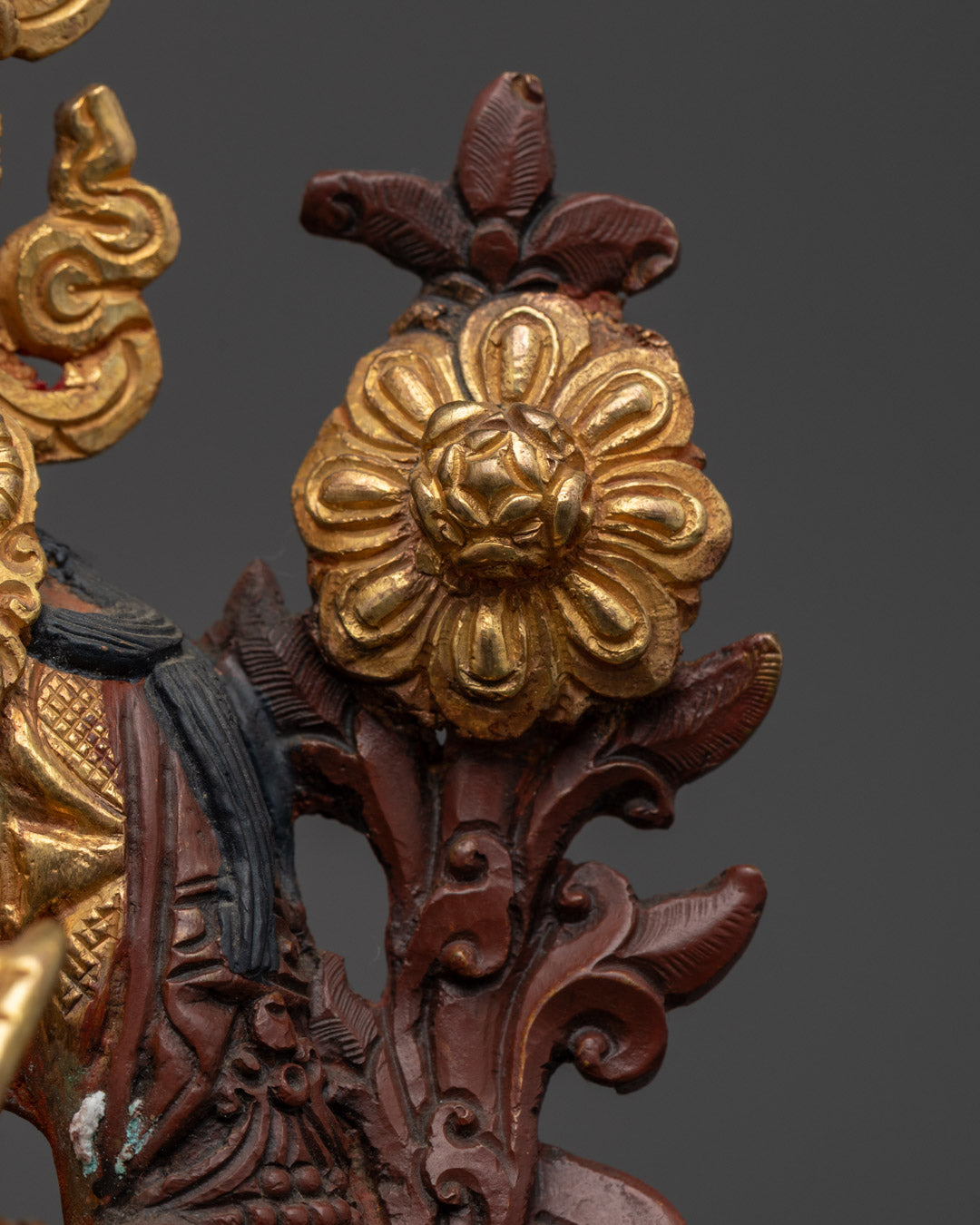 White Tara Bodhisattva of Compassion | Partial Gilded Statue