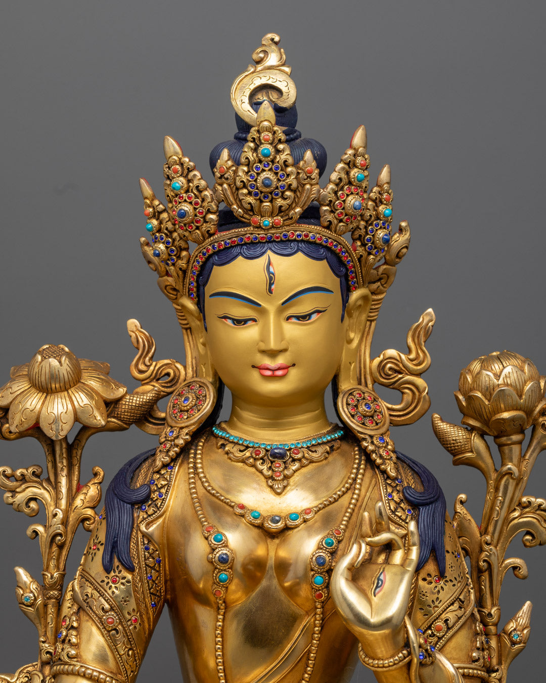 White Tara Statue | Traditional Nepalese Buddhist Art