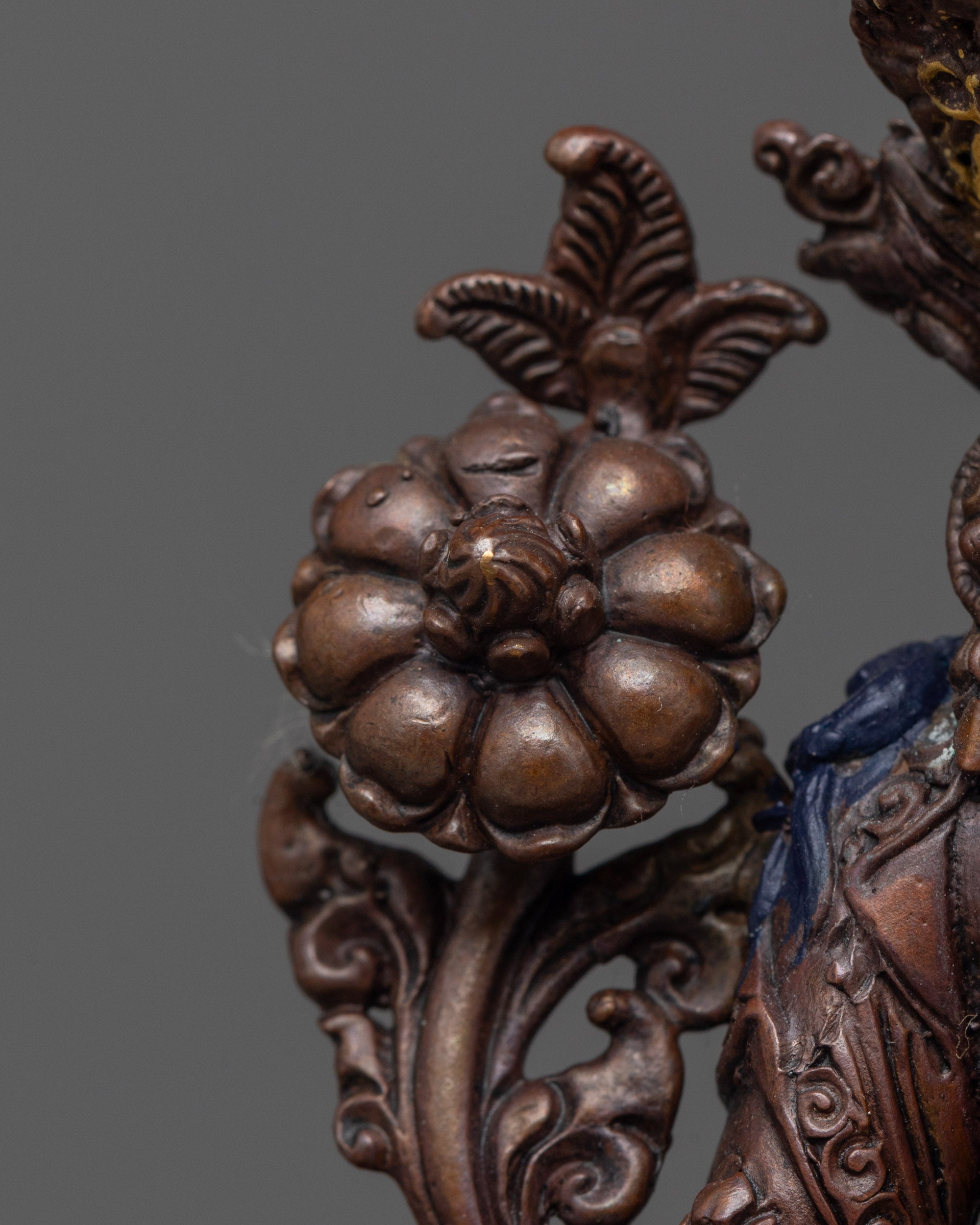 White Tara Statue | High-Precision Oxidized Copper Buddhist Sculpture