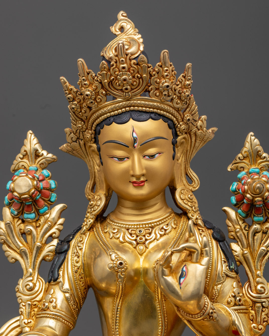 White Tara Statue | Handcrafted Tibetan Buddhist Art