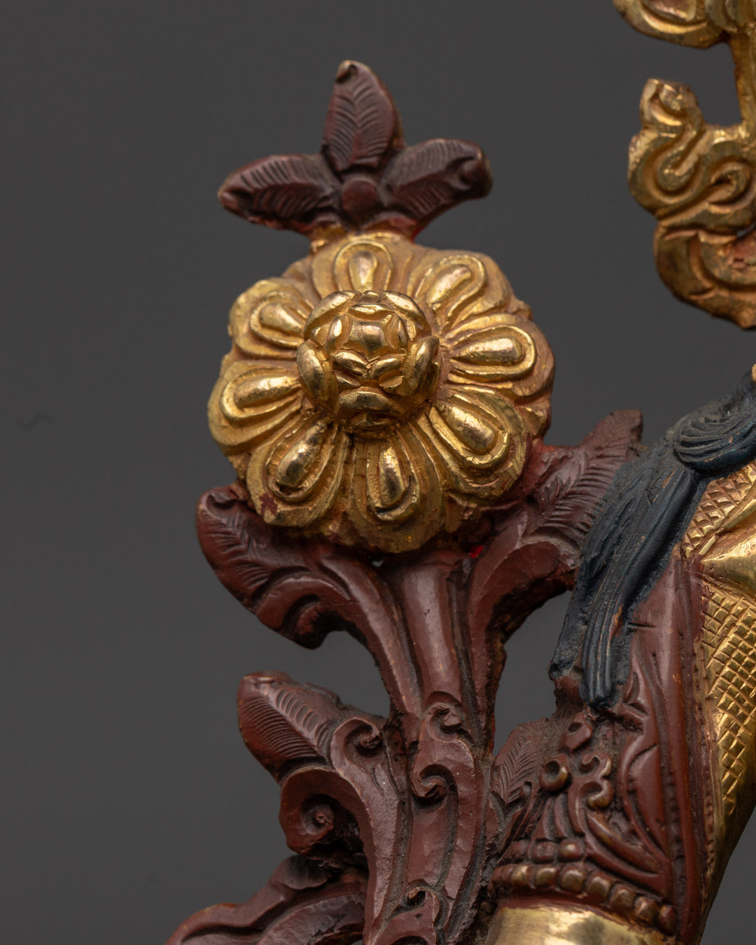 White Tara Bodhisattva of Compassion | Partial Gilded Statue