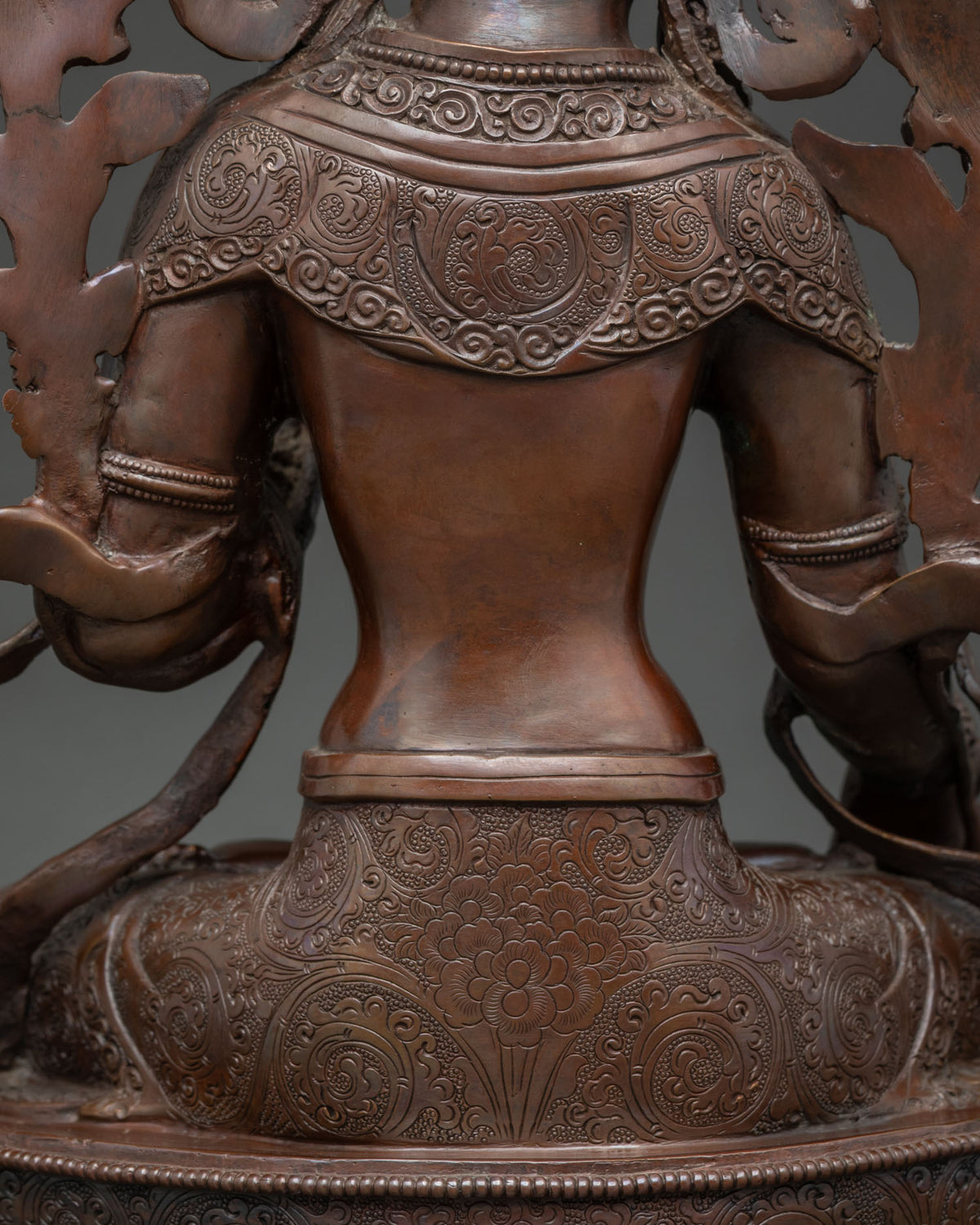 Longevity Goddess White Tara – Oxidized Copper Meditation Statue