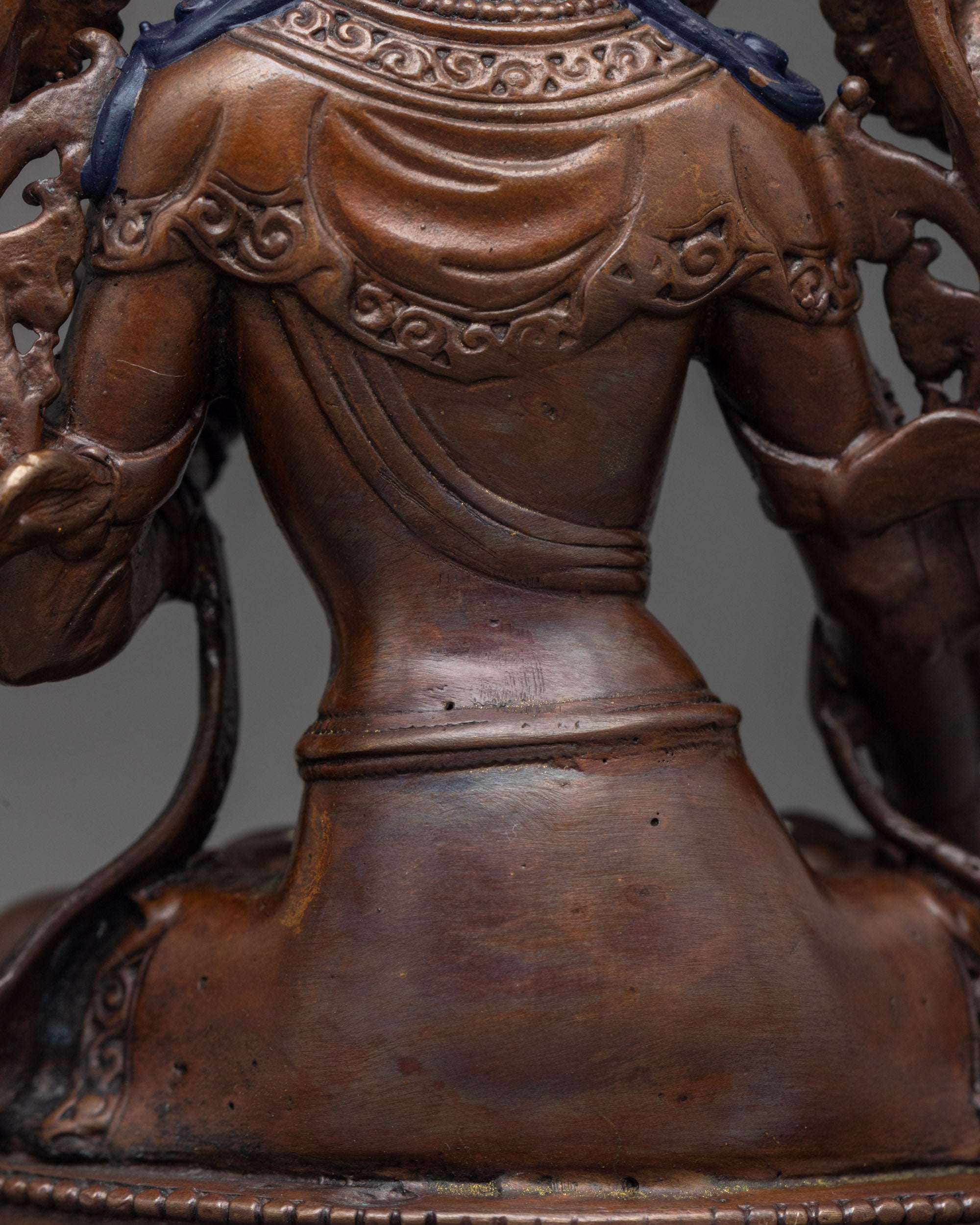 White Tara Statue | High-Precision Oxidized Copper Buddhist Sculpture