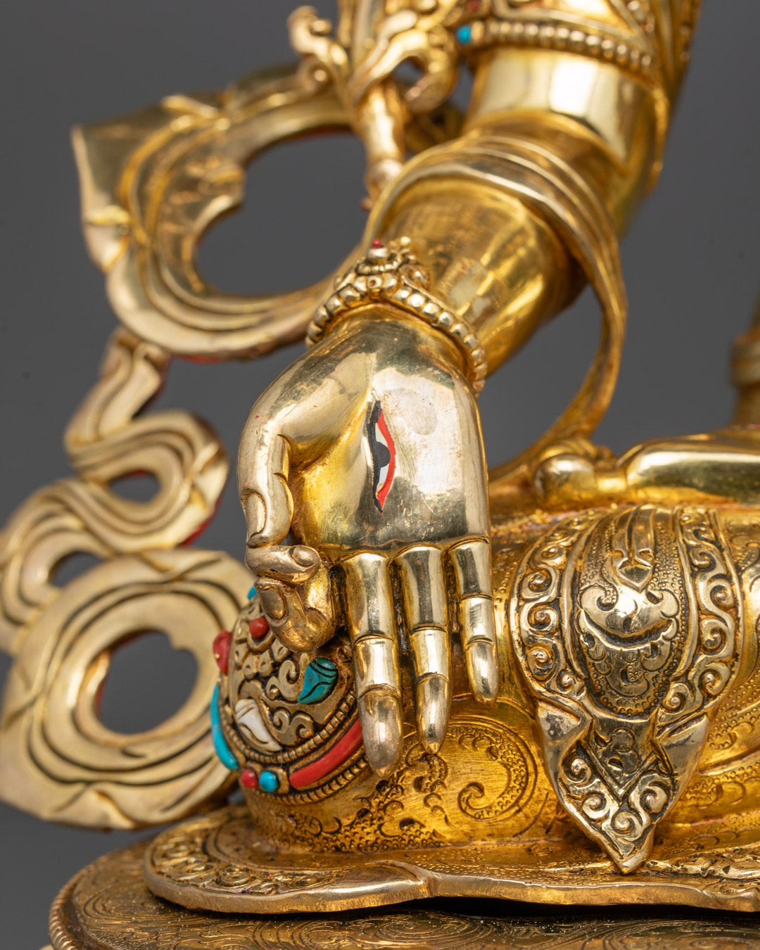 Majestic White Tara Sculpture | Tibetan Buddhist Healing Deity