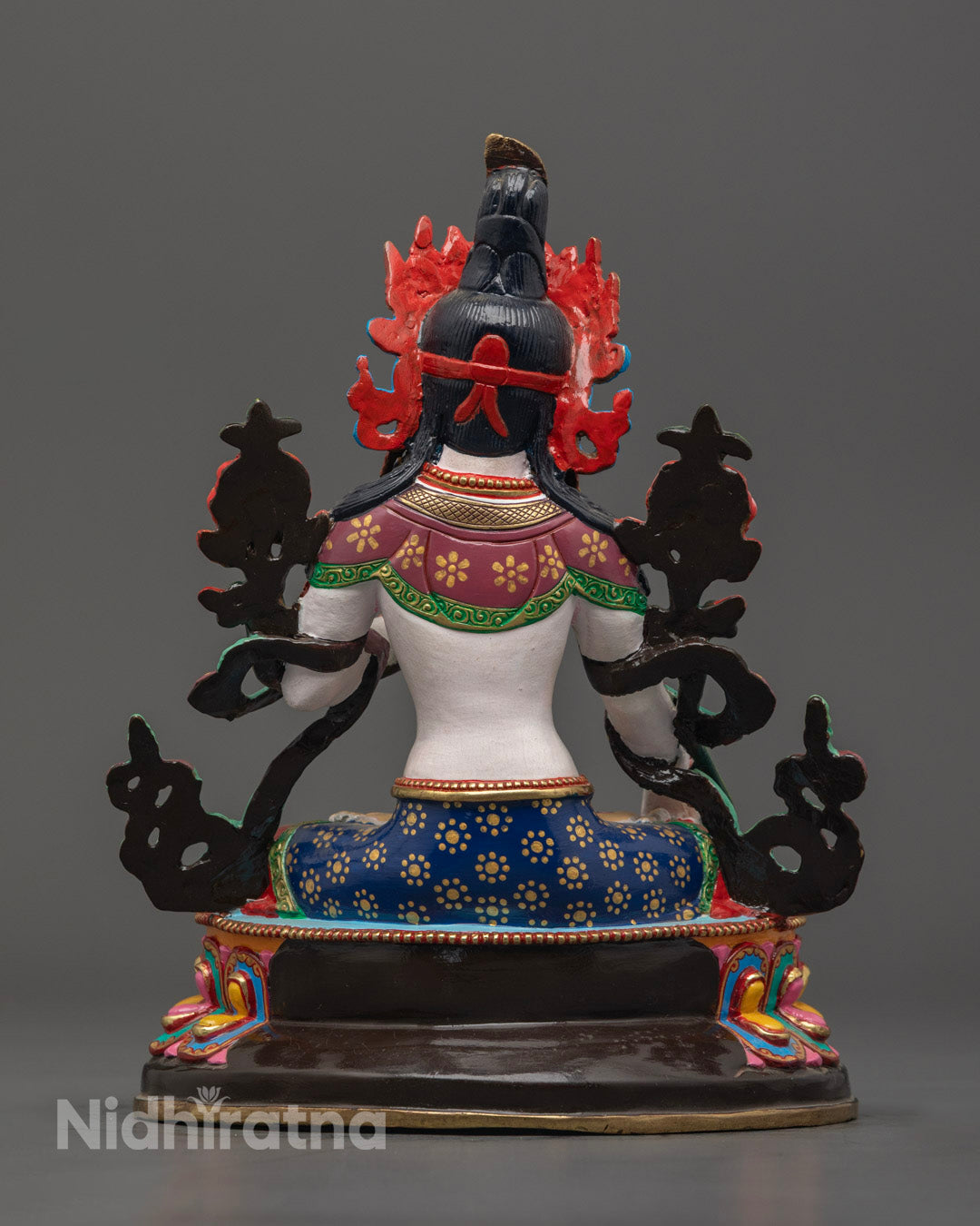 Sacred White Tara Sculpture | Traditional Buddhist Statue