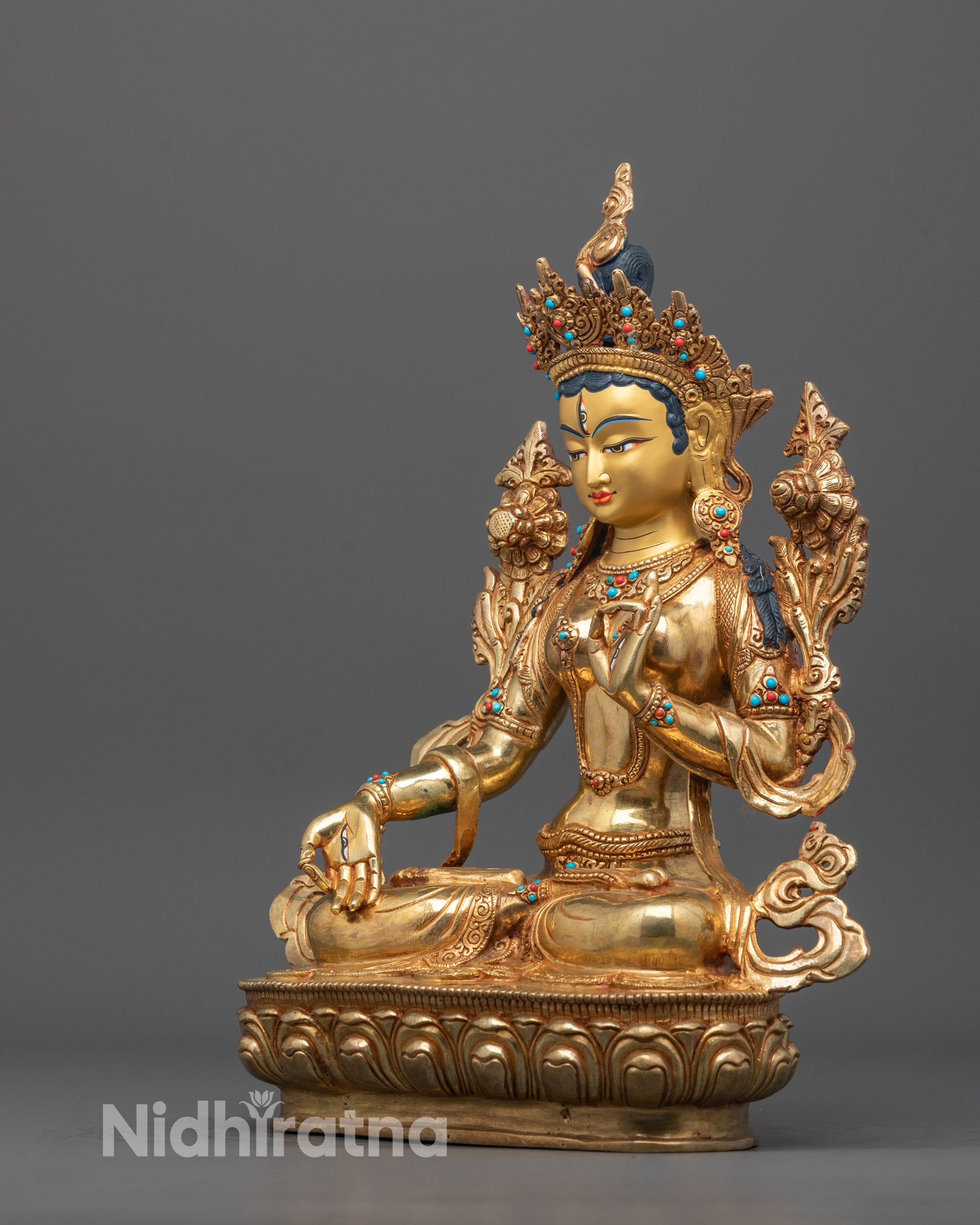 Divine White Tara Statue | Embody Peace and Longevity