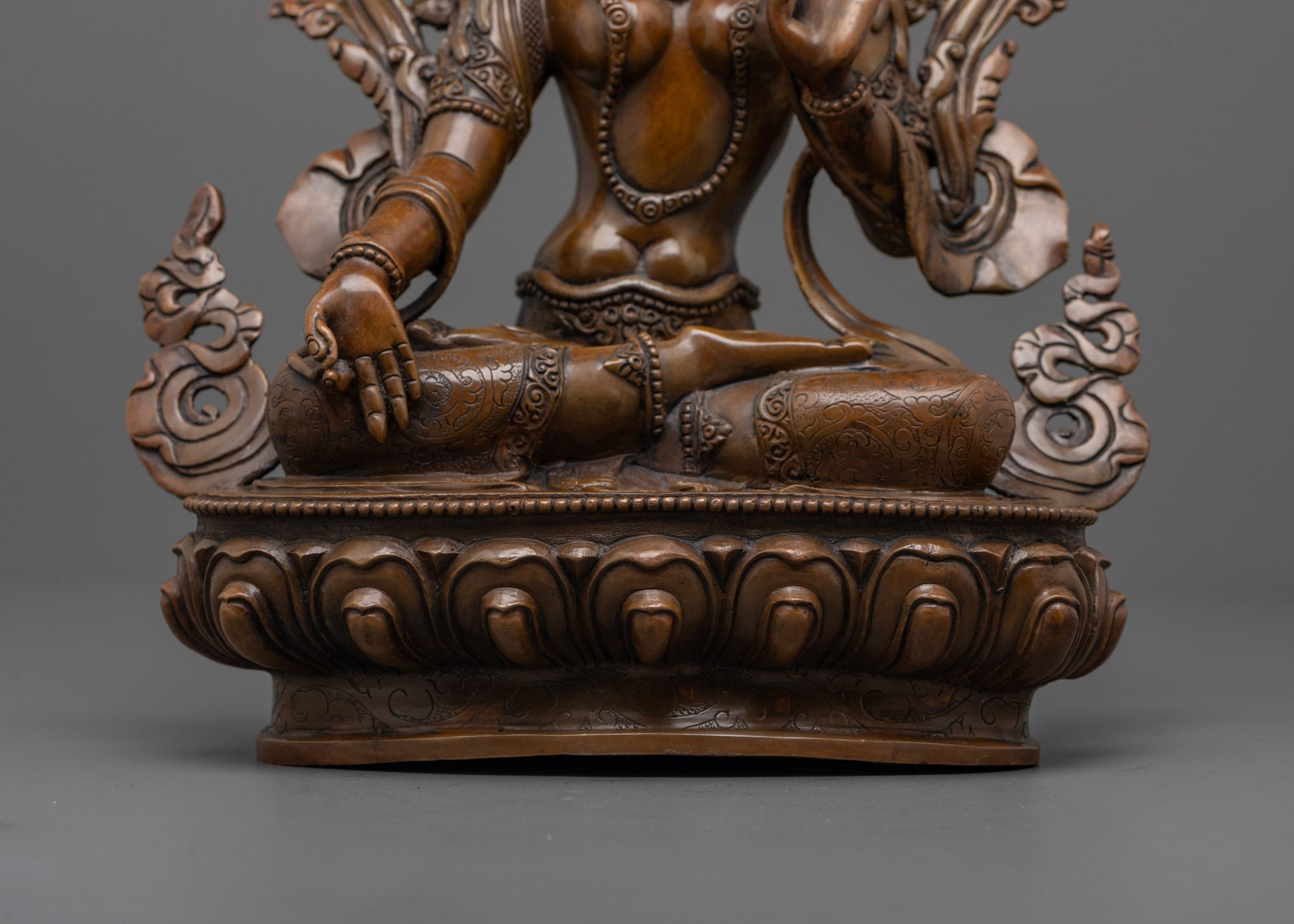Buddhist White Tara Statue | Tibetan Goddess Idol from Nepal