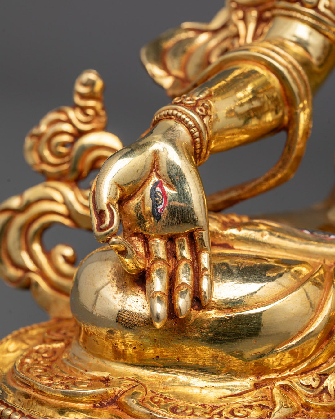 Buddhist Hand-carved White Tara Sculpture
