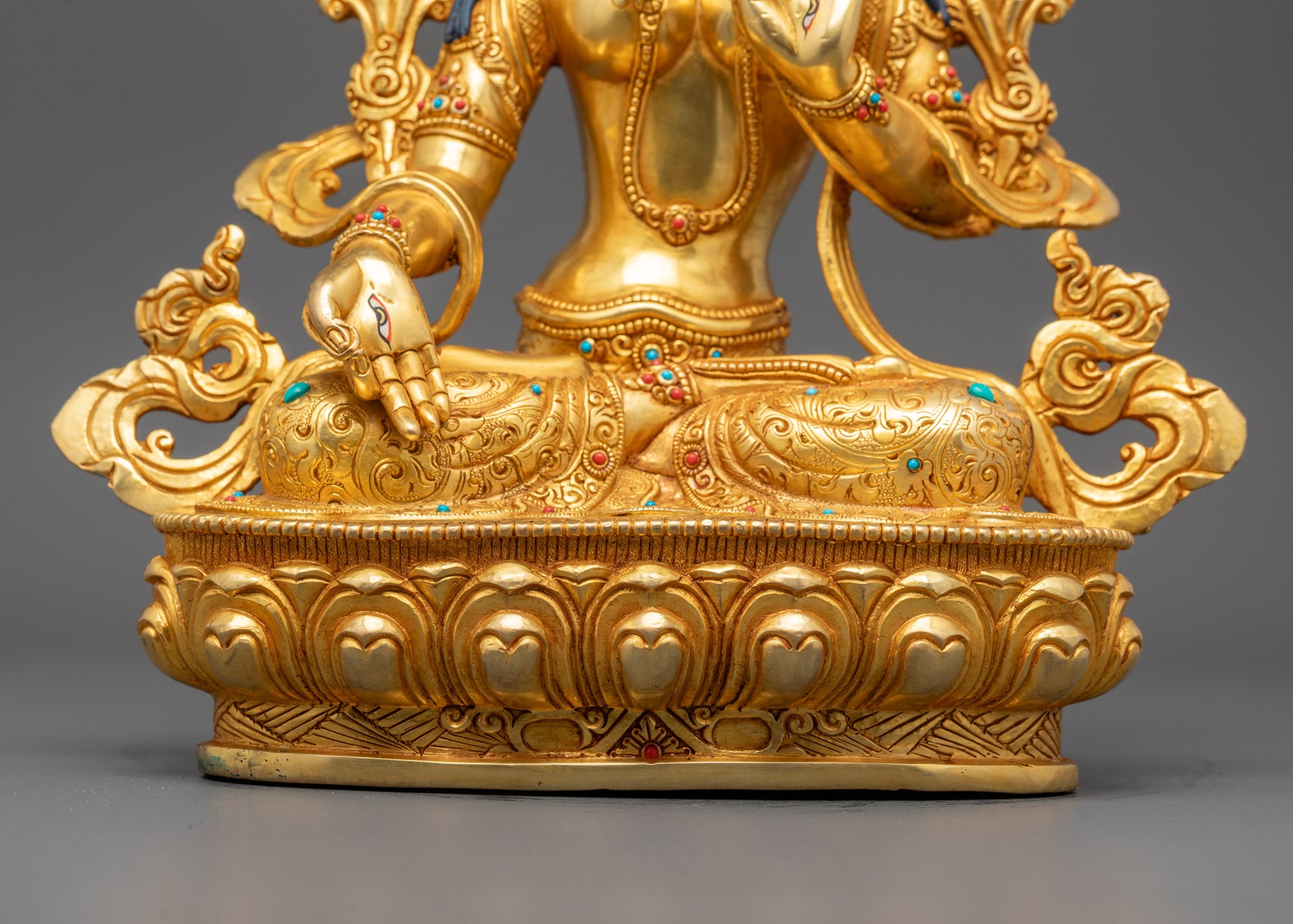 Traditional White Tara Statue | Himalayan Buddhist Sculpture