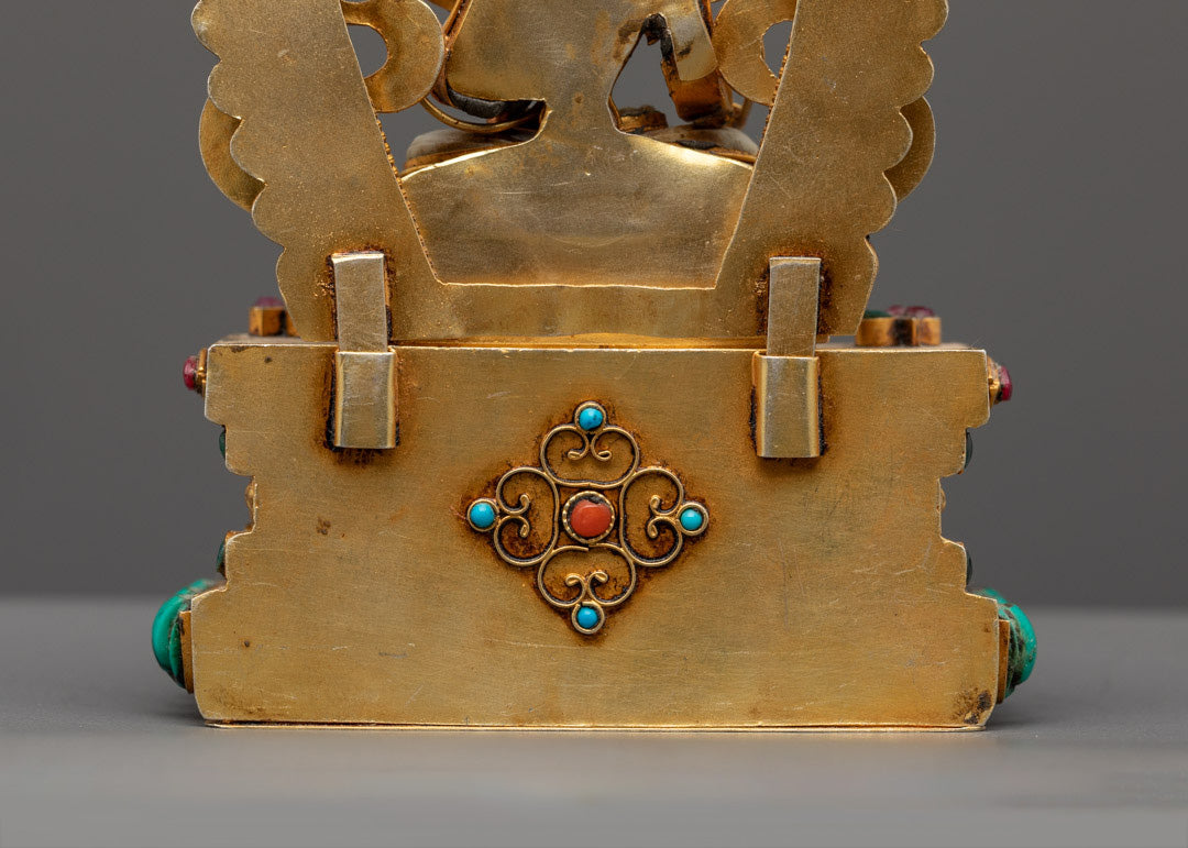 Bodhisattva White Tara Meditating Statue | Tibetan Buddhist Art