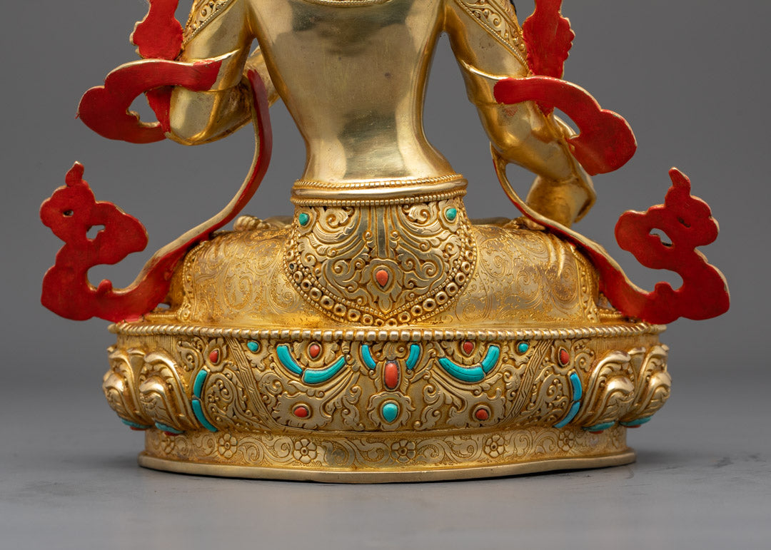 White Tara Statue | Handcrafted Tibetan Buddhist Art