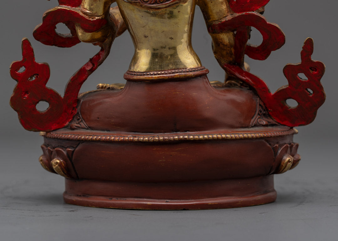 White Tara Bodhisattva of Compassion | Partial Gilded Statue