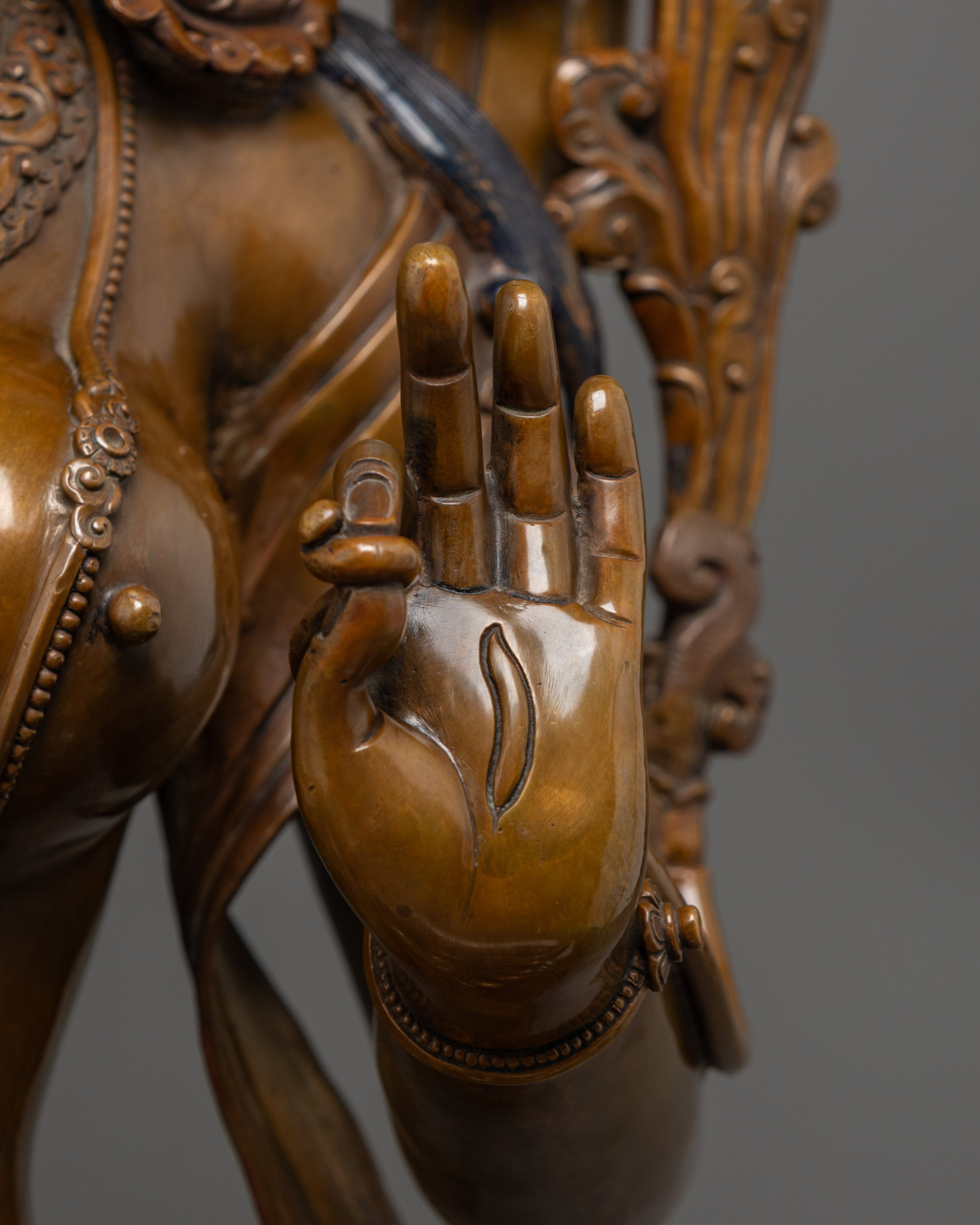 Saptalochana White Tara Statue | Rare Buddhist Art from Nepal