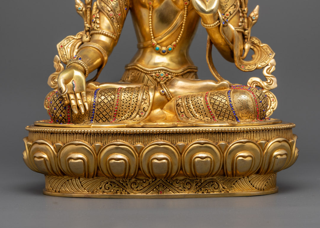 White Tara Statue | Traditional Nepalese Buddhist Art