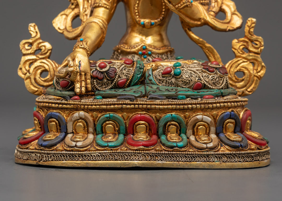 Premium White Tara Statue | Nepali Buddhist Art