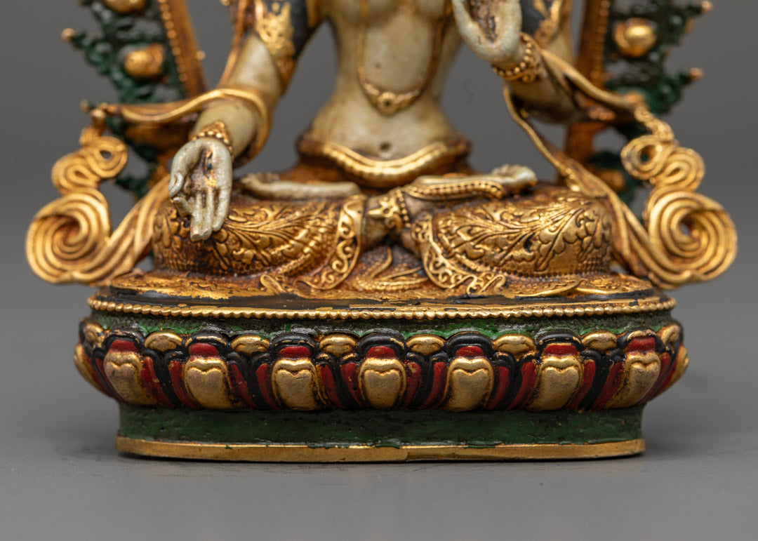 Elegant White Tara Sculpture | Mother of all Buddhas