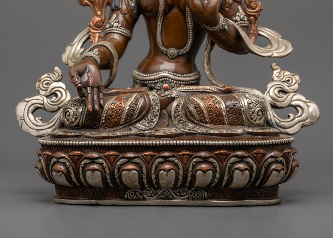 White Tara Statue | Traditional Handmade Buddhist Art