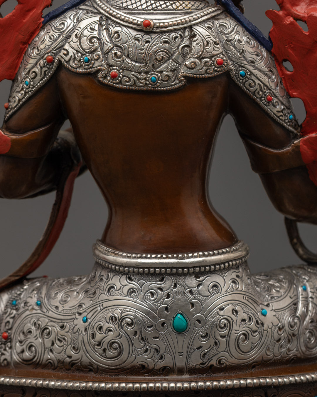 Genuine Oxidized Green Tara Statue | Sacred Buddhist Handmade Statue