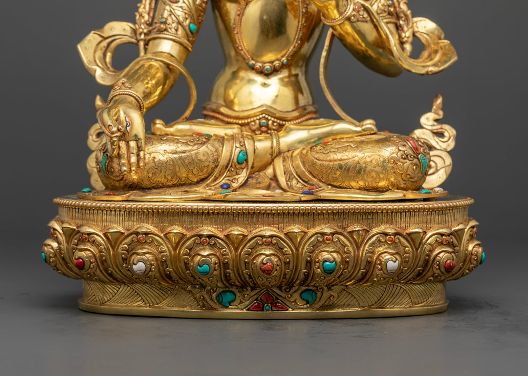 White Tara Statue | Hand-Carved Himalayan Buddhist