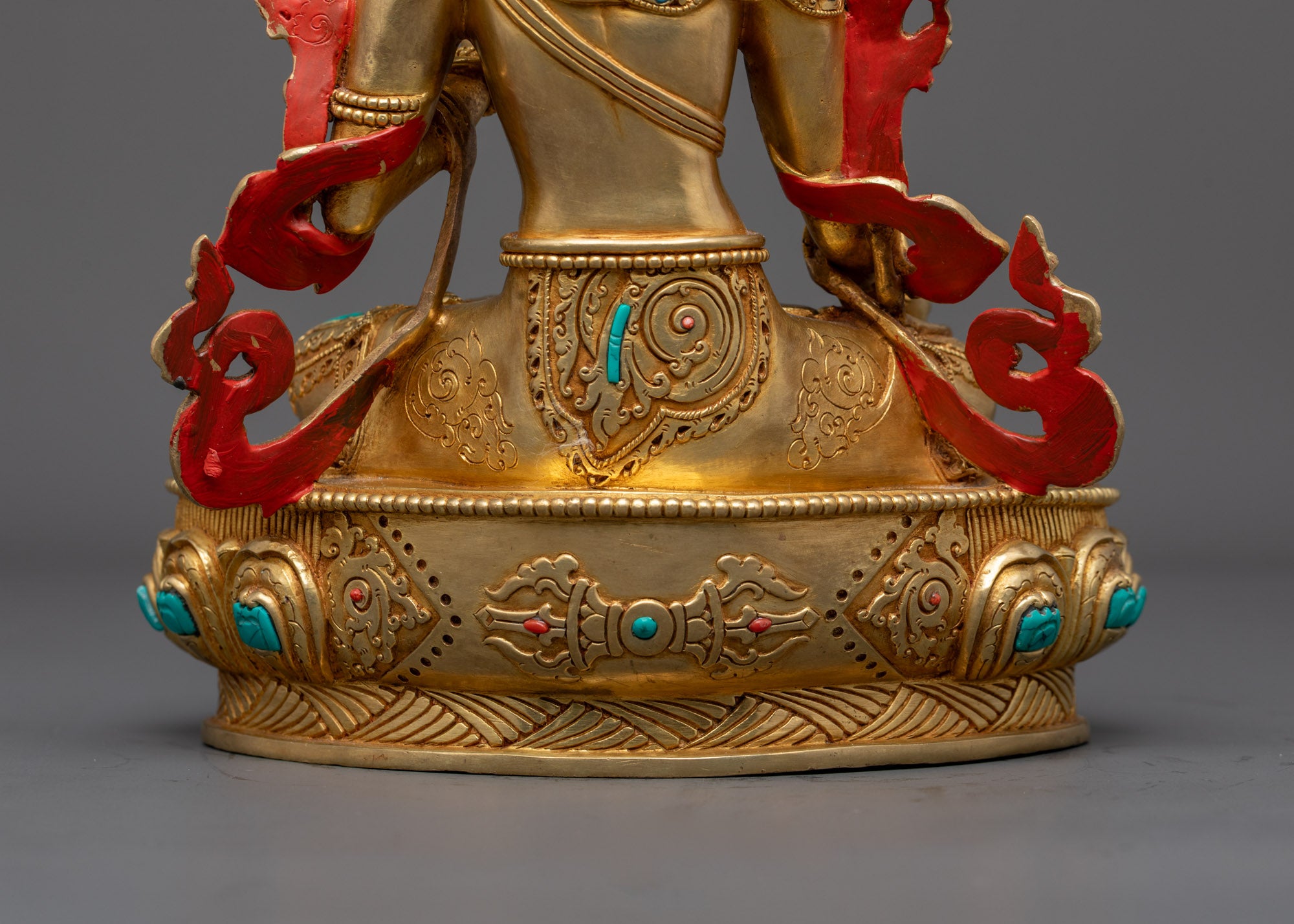 White Tara Sculpture | Nepalese Fire-Gilded Gold Body
