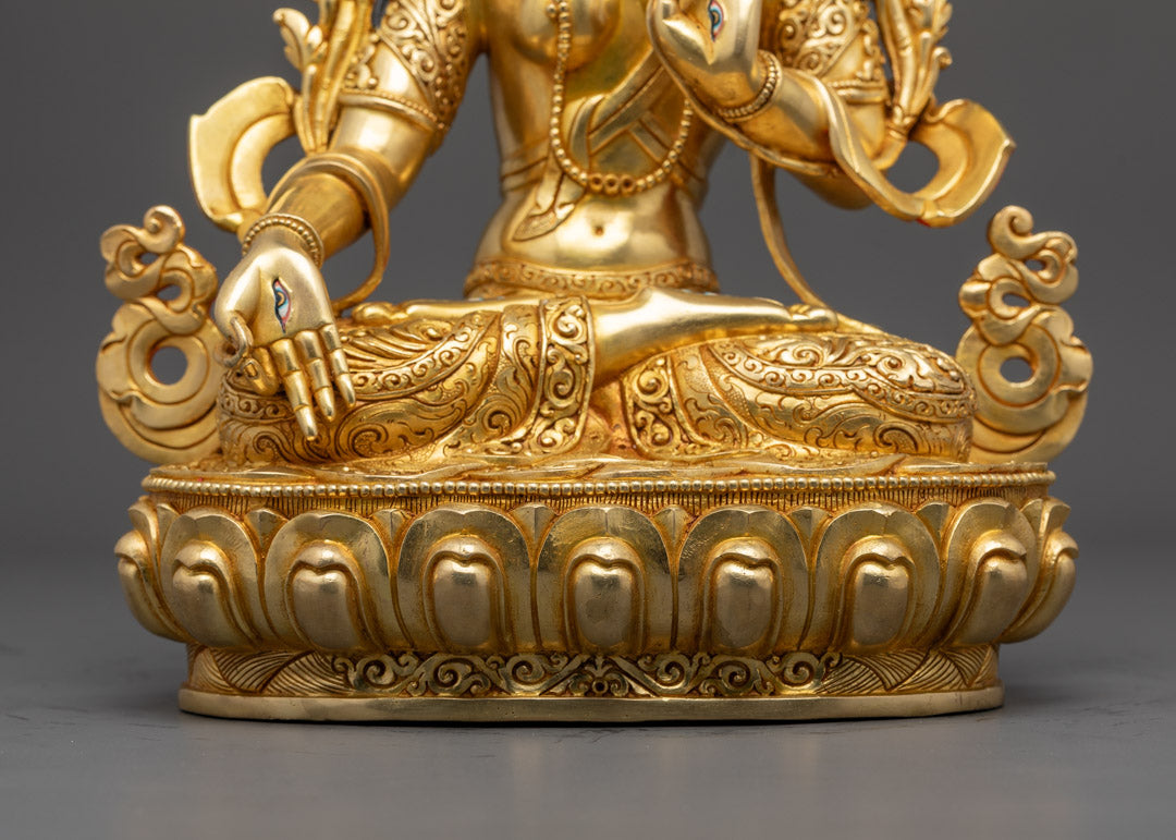 White Tara Statue | Handcrafted Buddhist Sculpture for Healing