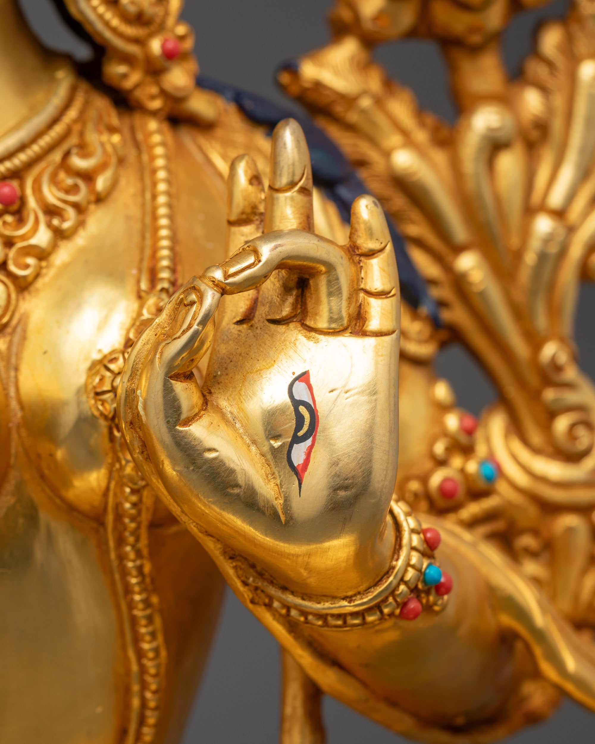 Traditional White Tara Statue | Himalayan Buddhist Sculpture