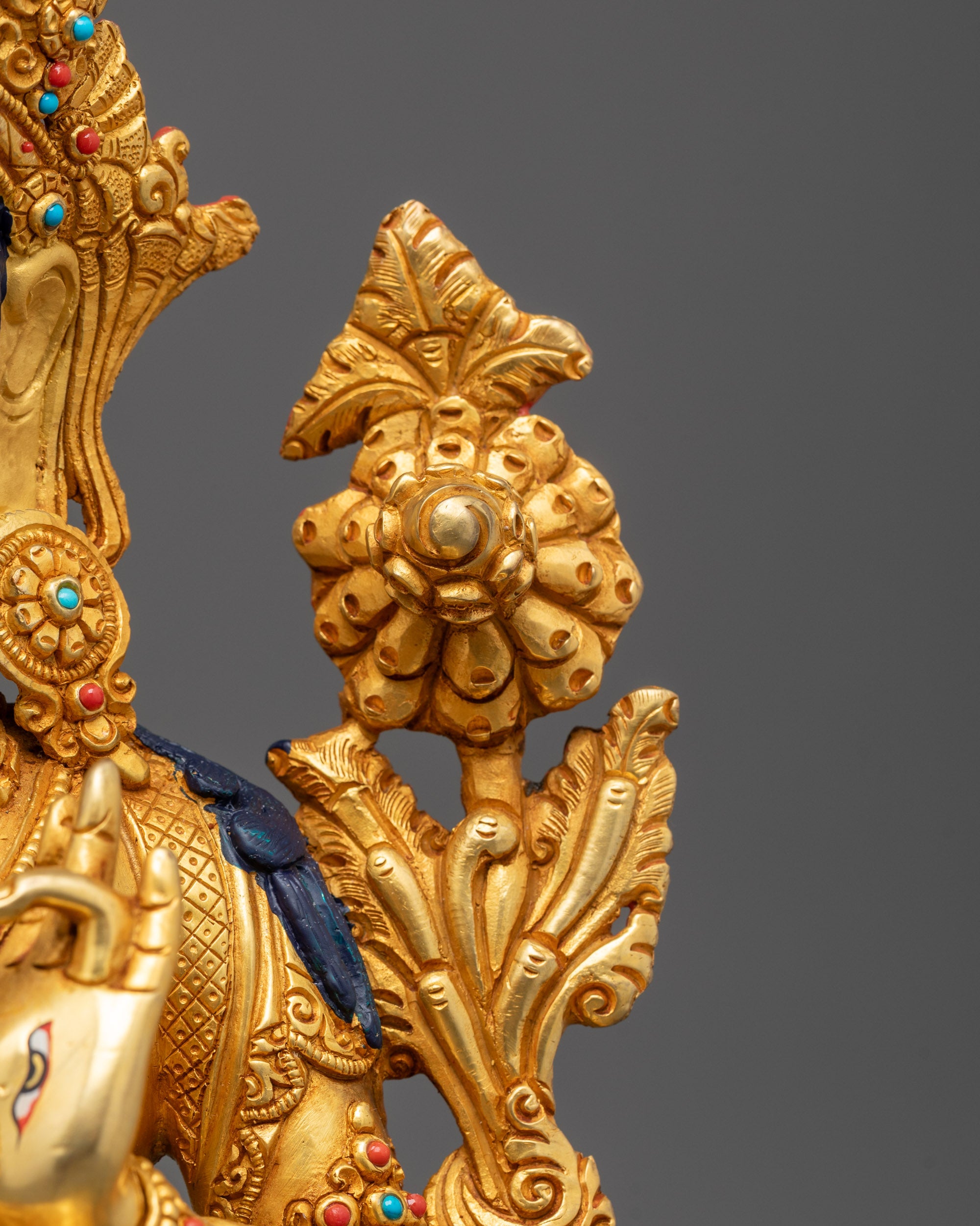 Traditional White Tara Statue | Himalayan Buddhist Sculpture