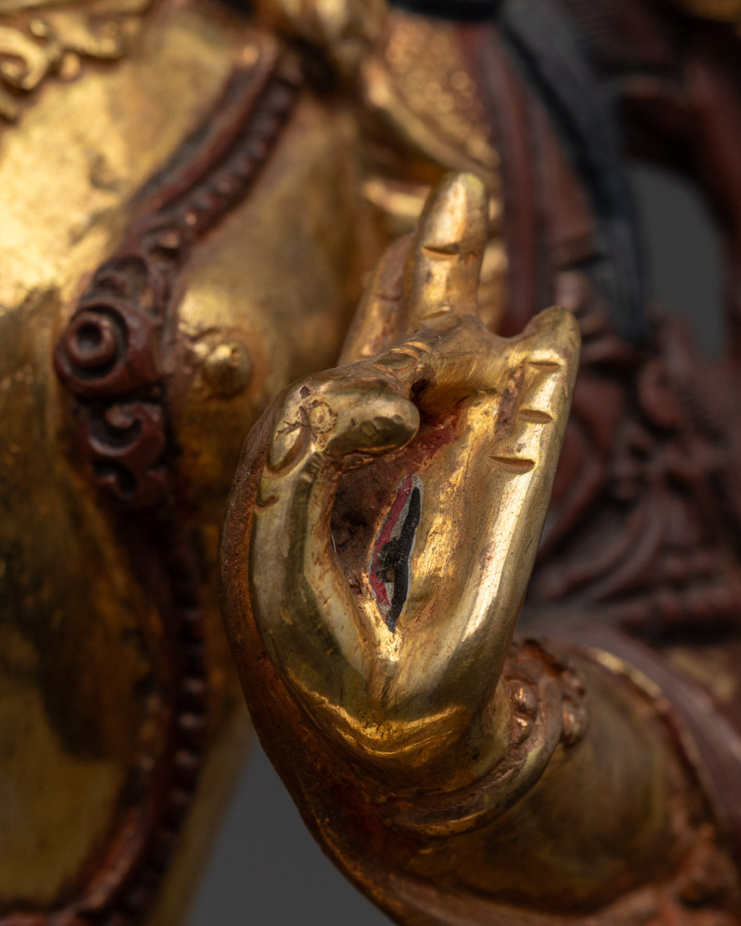 White Tara Bodhisattva of Compassion | Partial Gilded Statue