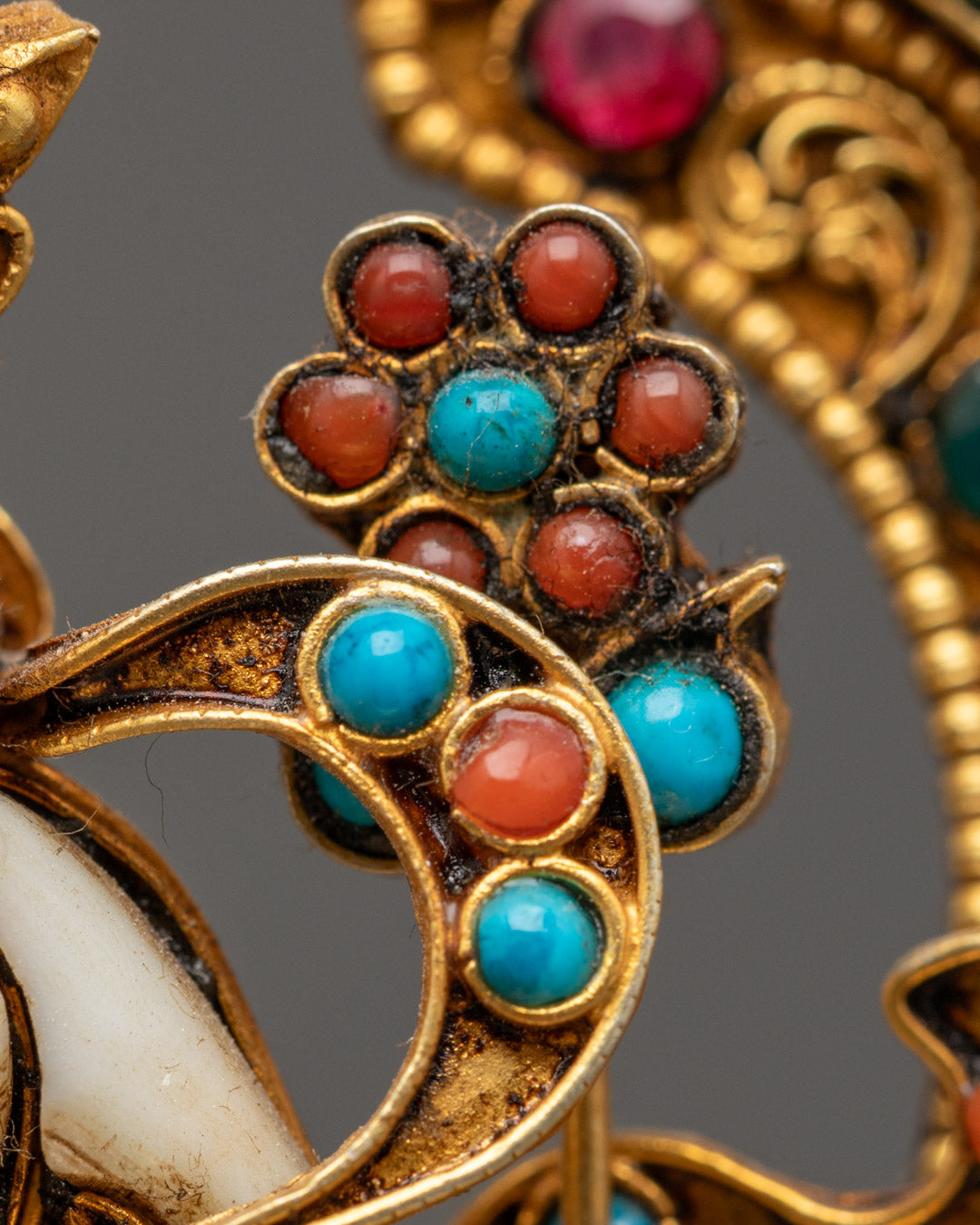 Bodhisattva White Tara Meditating Statue | Tibetan Buddhist Art