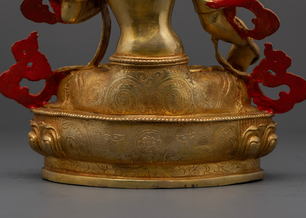 Buddhist White Tara Statue: Handcrafted Art from Nepal