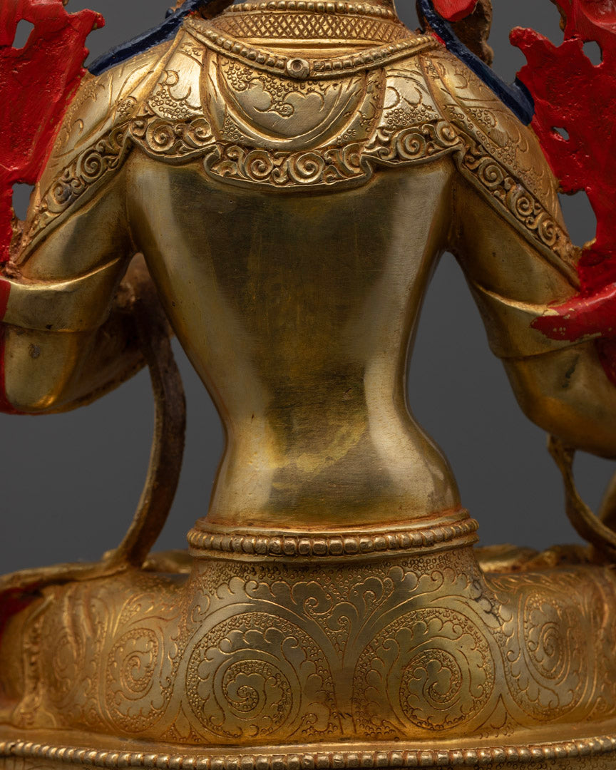 Buddhist White Tara Statue: Handcrafted Art from Nepal