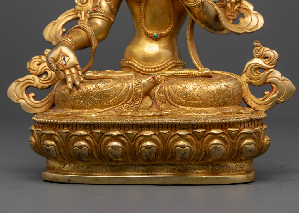 Buddhist White Tara Statue: Handcrafted Art from Nepal