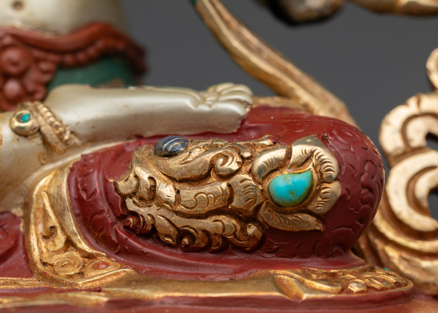 9 Inch Hand-Painted White Tara Statue | Seven-Eyed Female Buddha