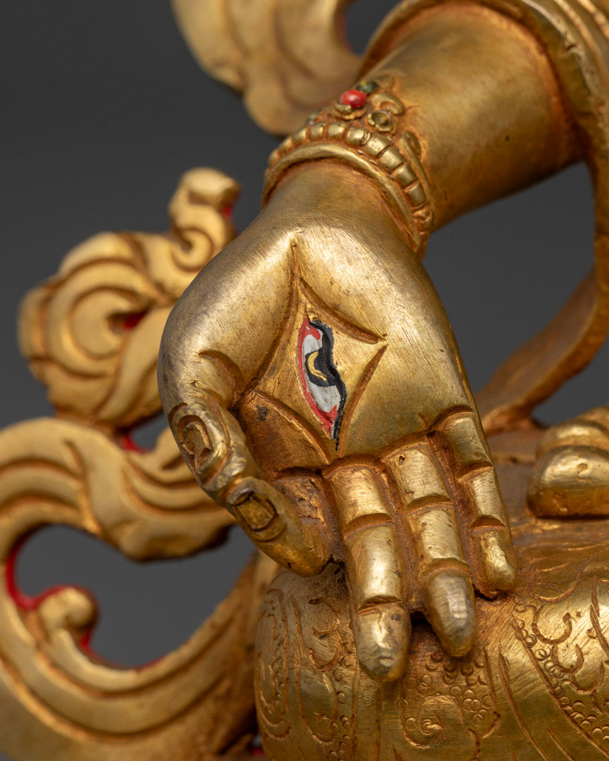 Buddhist White Tara Statue: Handcrafted Art from Nepal
