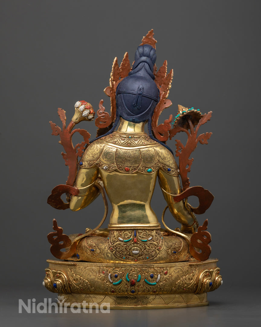 White Tara Statue | Hand-Carved Himalayan Buddhist