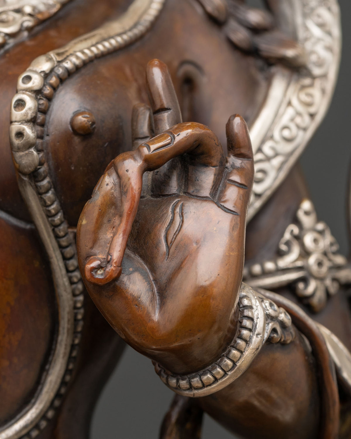 Oxidized Copper White Tara Statue | Elevate Your Meditation Practices
