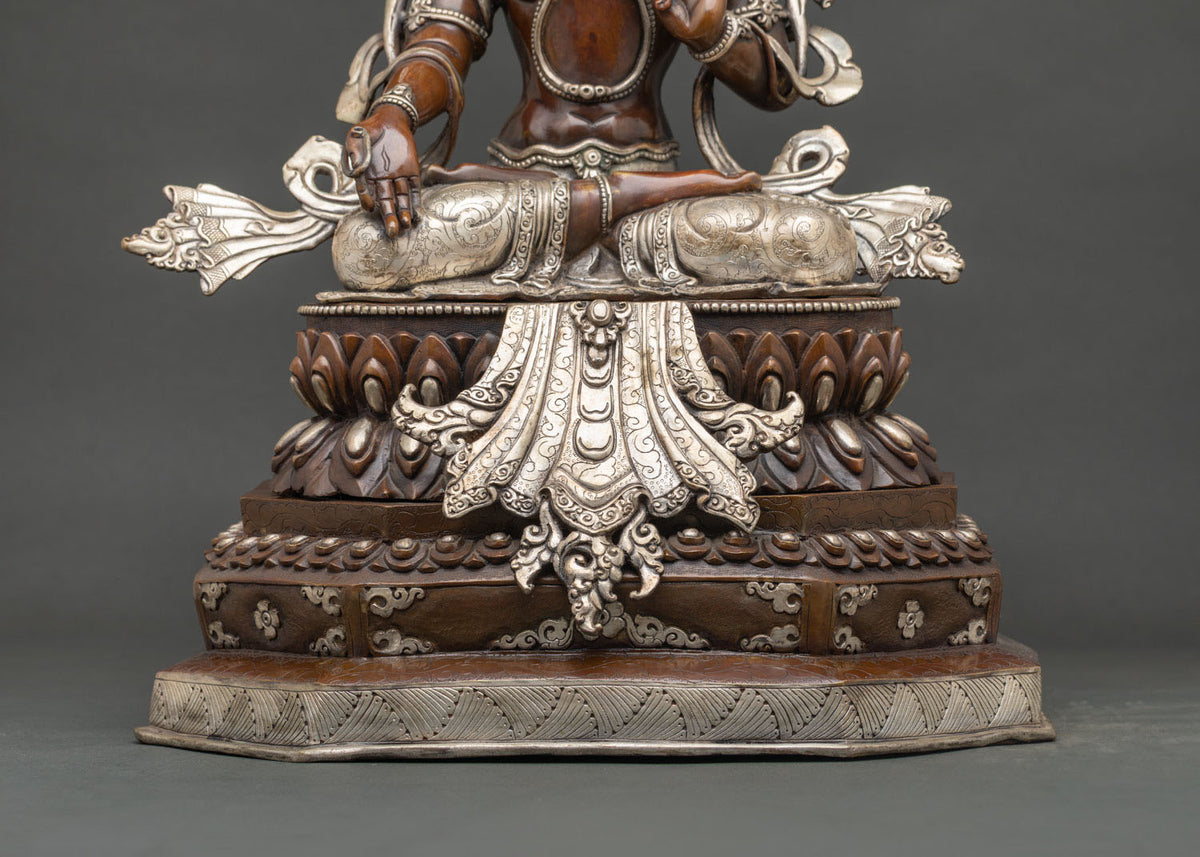 Oxidized Copper White Tara Statue | Elevate Your Meditation Practices
