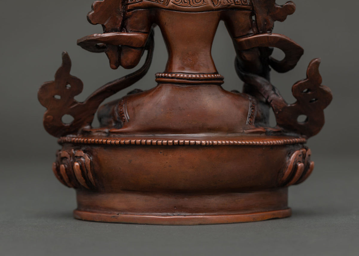 Oxidized White Tara Statue | Mother of Compassion and Long Life
