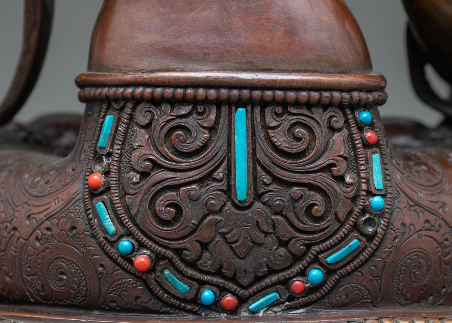 White Tara Statue | Oxidized Copper Tibetan Buddhist Deity