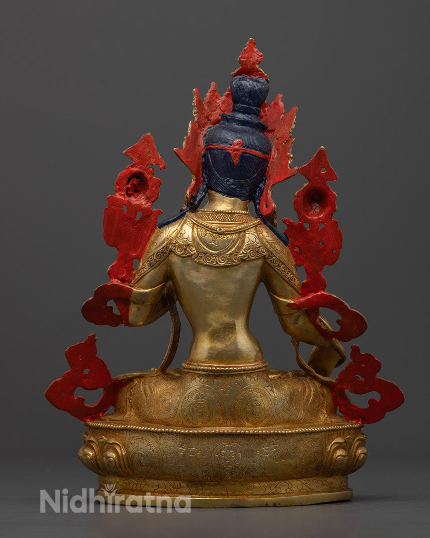 Buddhist White Tara Statue: Handcrafted Art from Nepal