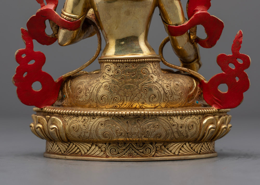 Healing White Tara Statue | Handcrafted Spiritual