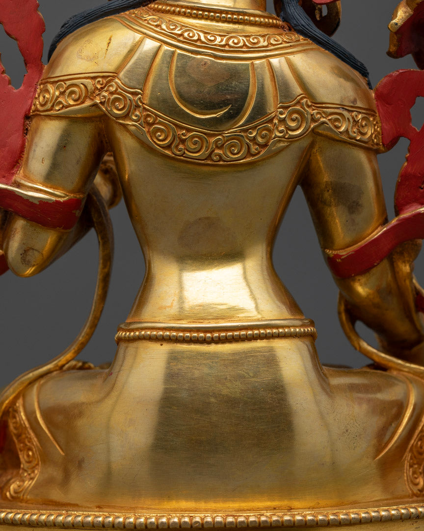 Buddhist Statue of White Tara | Himalayan Fine Art of Nepal